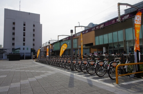 静岡でレンタサイクルで配達する！